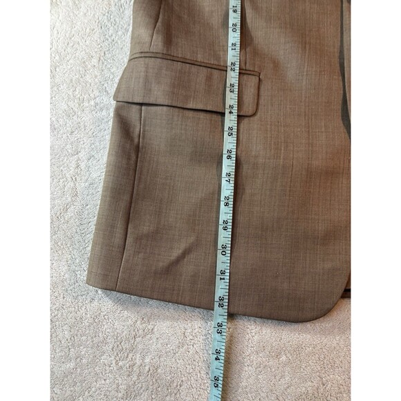 Michael Kors, Macy's Wool Blend mens suit (Pants & Blazer) tan 42 R blazer - Picture 7 of 16